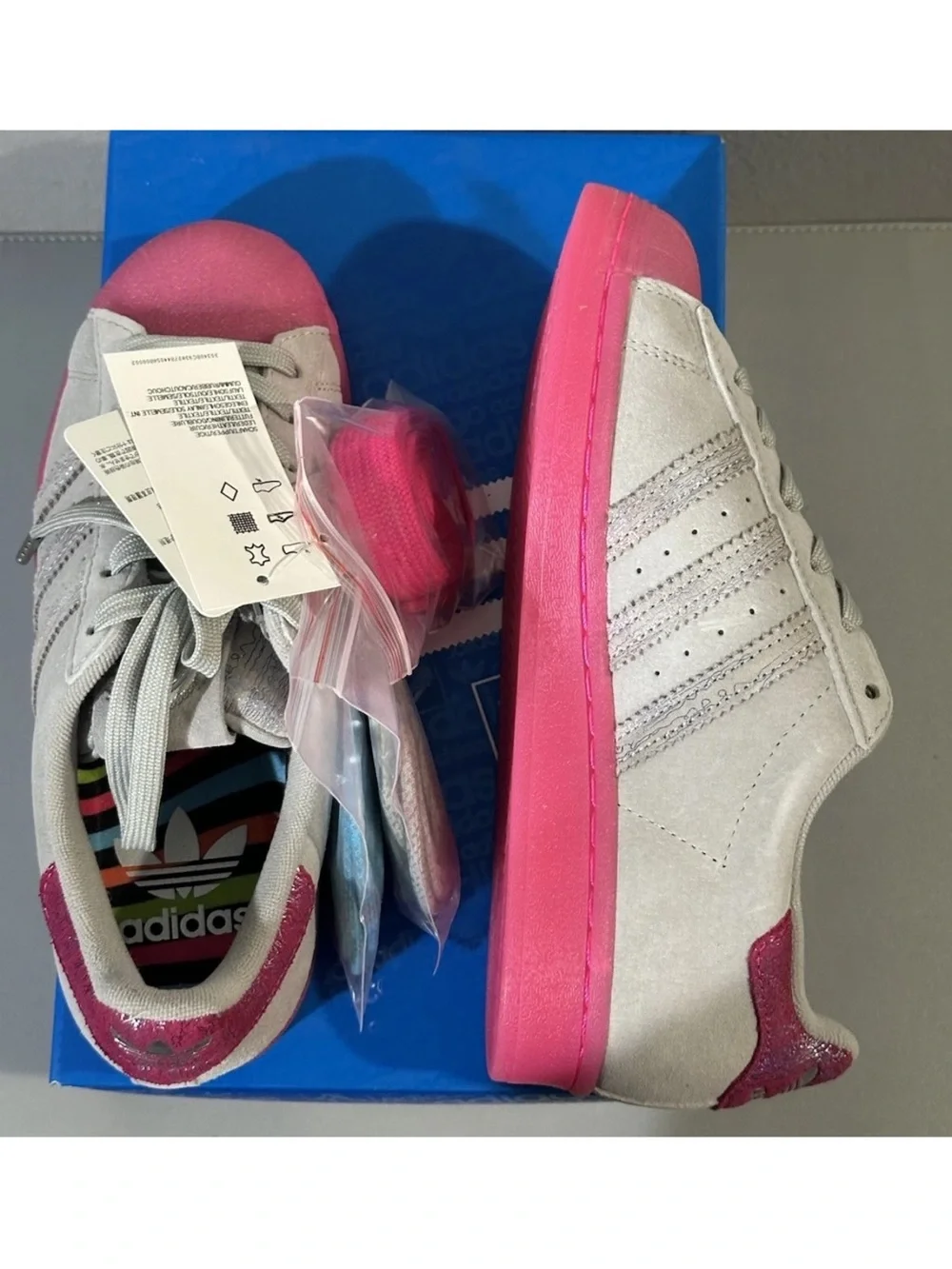 adidas Superstar ASW VIC L Chicago Plays Harder Fat Tiger FX3464 Size 4.5W DS